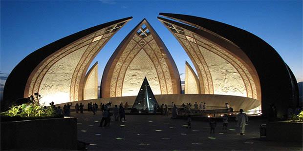 The National Monument of Pakistan in Islamabad...
